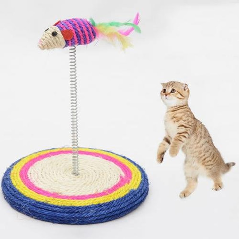 Interactive Feather Mouse Cat Tumbler Toy Ball – Durable Self-Play Cat Exercise Toy