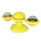 Interactive Cat Turntable Scratch Toy with Suction Cup Base, Windmill Ball Dispenser & Scratching Fun