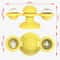 Interactive Cat Turntable Scratch Toy with Suction Cup Base, Windmill Ball Dispenser & Scratching Fun
