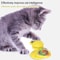 Interactive Cat Turntable Scratch Toy with Suction Cup Base, Windmill Ball Dispenser & Scratching Fun