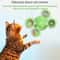 Interactive Cat Turntable Scratch Toy with Suction Cup Base, Windmill Ball Dispenser & Scratching Fun