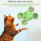 Interactive Cat Turntable Scratch Toy with Suction Cup Base, Windmill Ball Dispenser & Scratching Fun