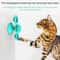 Interactive Cat Turntable Scratch Toy with Suction Cup Base, Windmill Ball Dispenser & Scratching Fun