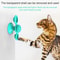 Interactive Cat Turntable Scratch Toy with Suction Cup Base, Windmill Ball Dispenser & Scratching Fun
