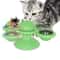 Interactive Cat Turntable Scratch Toy with Suction Cup Base, Windmill Ball Dispenser & Scratching Fun