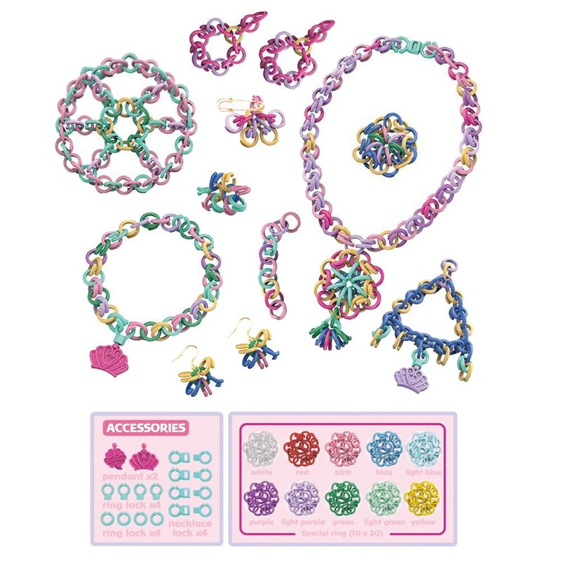 DIY Beaded Bracelet Making Kit for Girls Chain Link Jewelry Craft Toy