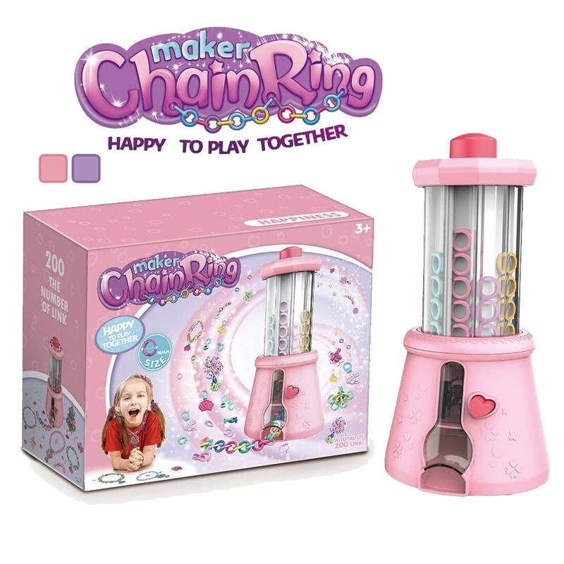 DIY Beaded Bracelet Making Kit for Girls Chain Link Jewelry Craft Toy