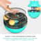 Interactive Cat Treat Dispensing Food Ball Tumbler Toy Blue Slow Feeder Puzzle Toy 5