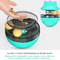 Interactive Cat Treat Dispensing Food Ball Tumbler Toy Blue Slow Feeder Puzzle Toy 5