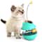 Interactive Cat Treat Dispensing Food Ball Tumbler Toy Blue Slow Feeder Puzzle Toy 7