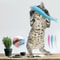 Catnip Dolphin Cat Teeth Cleaning Silicone Chew Toy, Interactive Dental Care Pet Toy for Cats