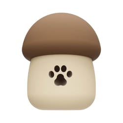 mushroom silicone slow feeder dog & cat puzzle toy interactive pet feeder bowl for dogs & cats