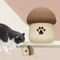 Mushroom Silicone Slow Feeder Dog & Cat Puzzle Toy Interactive Pet Feeder Bowl for Dogs & Cats