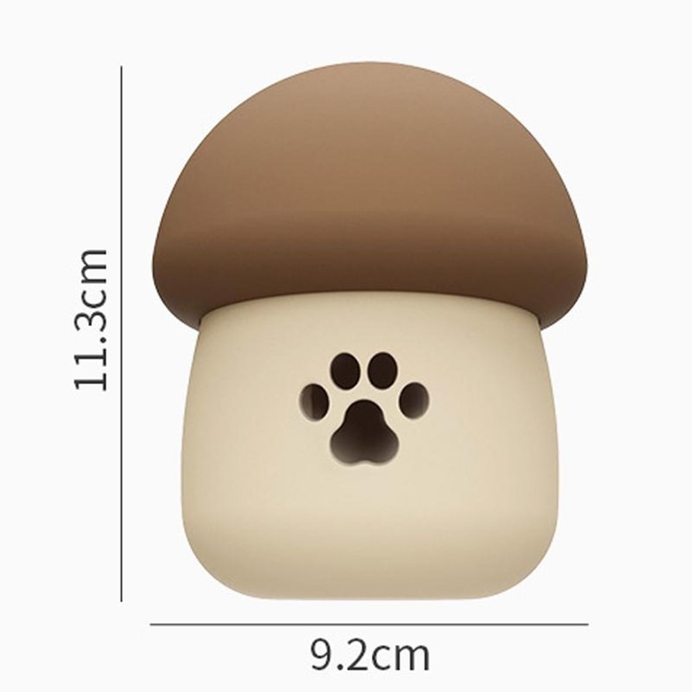 Mushroom Silicone Slow Feeder Dog & Cat Puzzle Toy Interactive Pet Feeder Bowl for Dogs & Cats