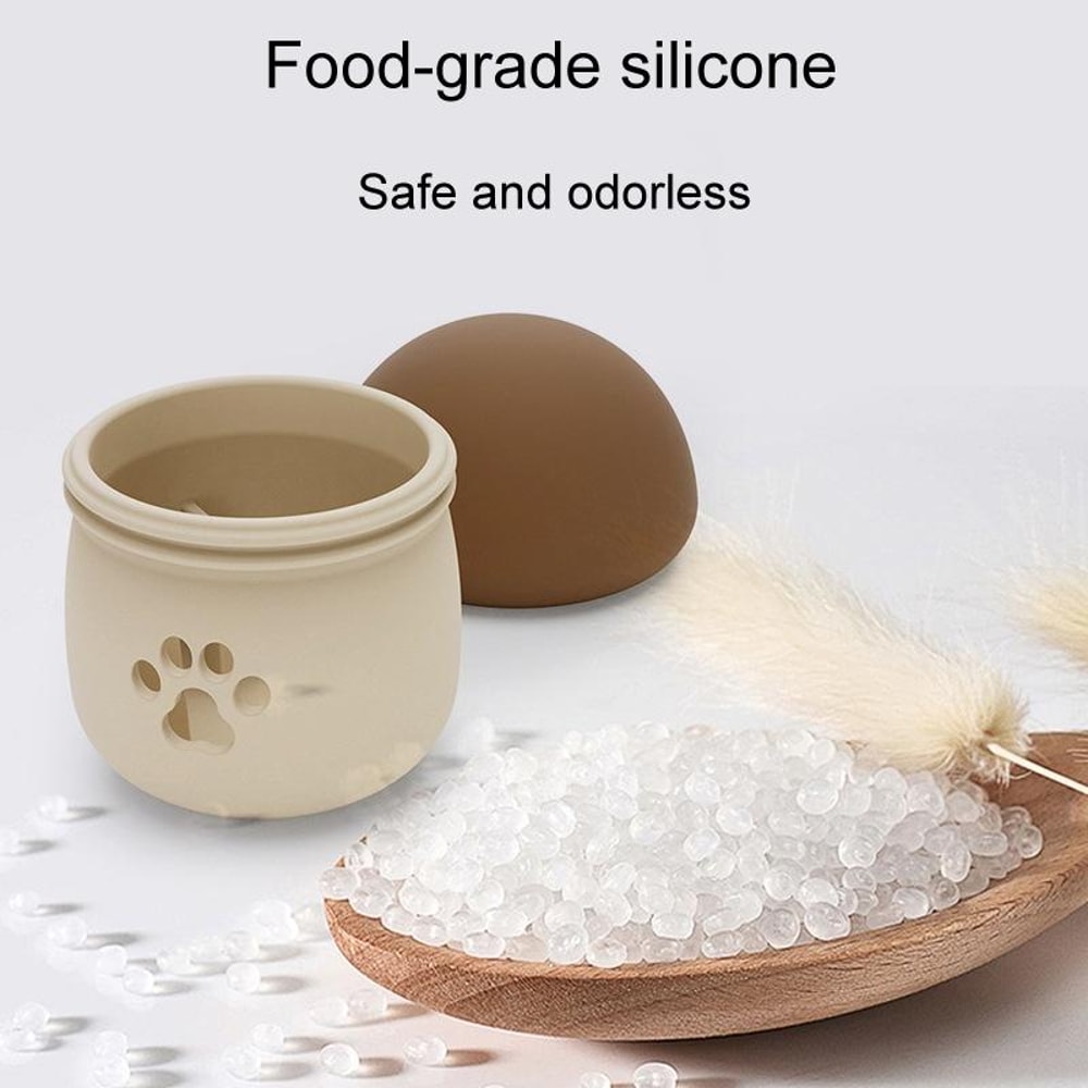 Mushroom Silicone Slow Feeder Dog & Cat Puzzle Toy Interactive Pet Feeder Bowl for Dogs & Cats