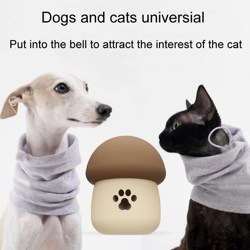 Mushroom Silicone Slow Feeder Dog & Cat Puzzle Toy Interactive Pet Feeder Bowl for Dogs & Cats