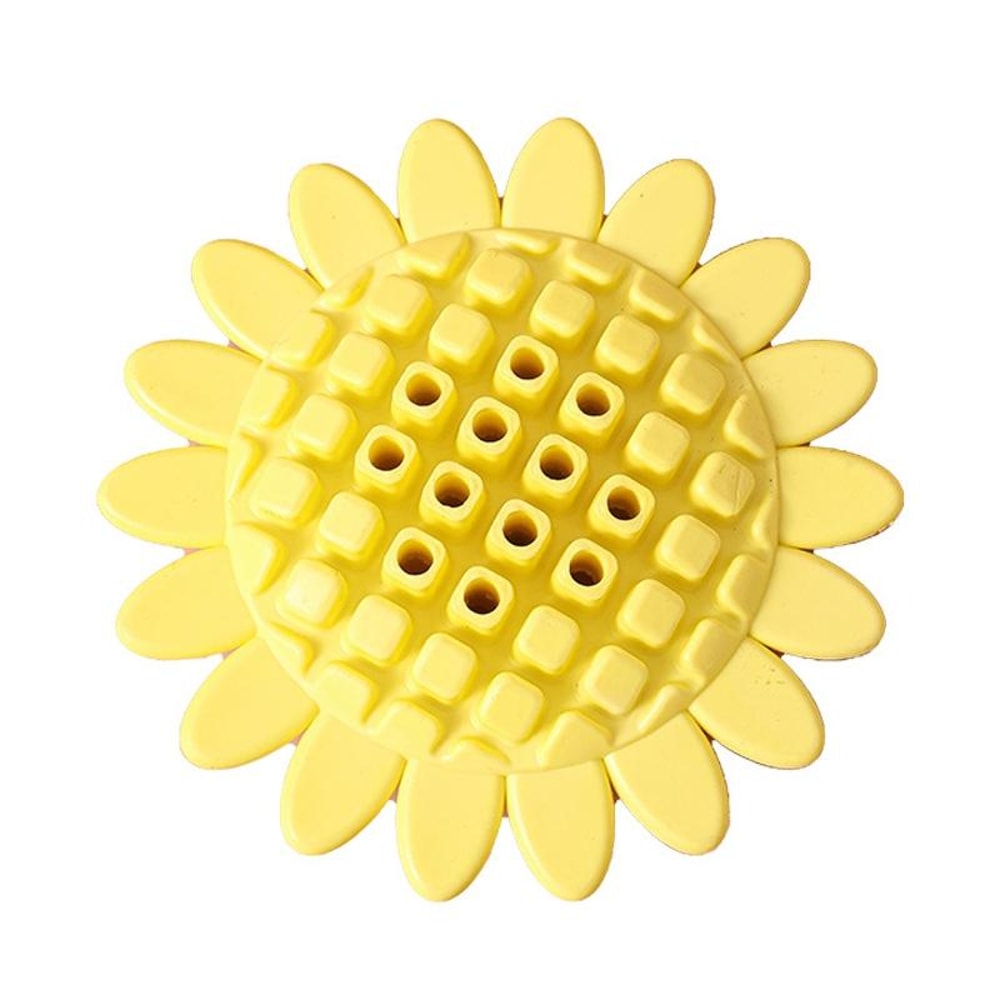 Pet Sunflower Treat Dispensing Dog Chew Toy for Teething & Interactive Play