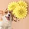 Pet Sunflower Treat Dispensing Dog Chew Toy for Teething & Interactive Play