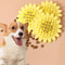 Pet Sunflower Treat Dispensing Dog Chew Toy for Teething & Interactive Play