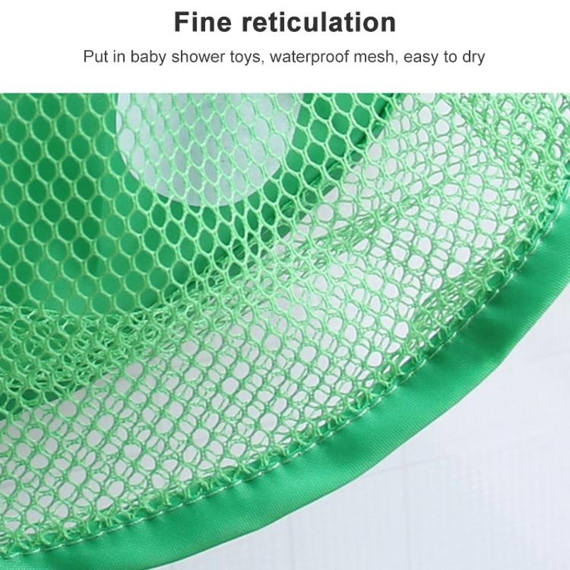 Frog Baby Bath Toy Storage Organizer Mesh Net With Suction Cups For Bathroom Storage 5