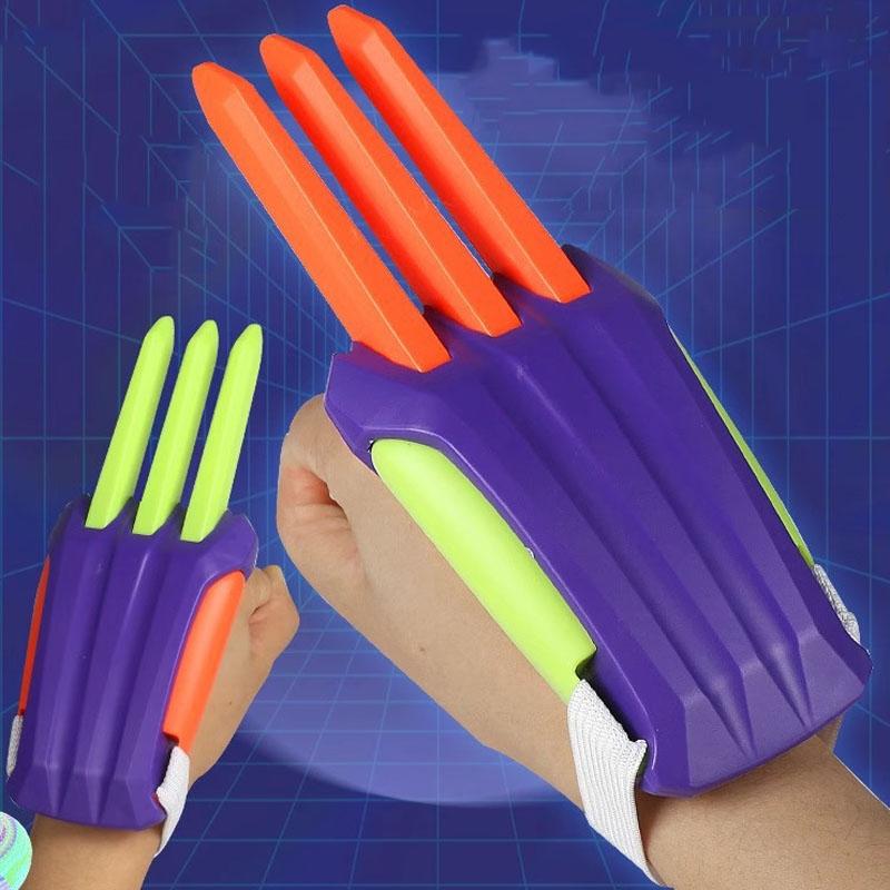 Radish Wolf Claw Retractable Catapult Stress Relief Toy for Kids Interactive Play