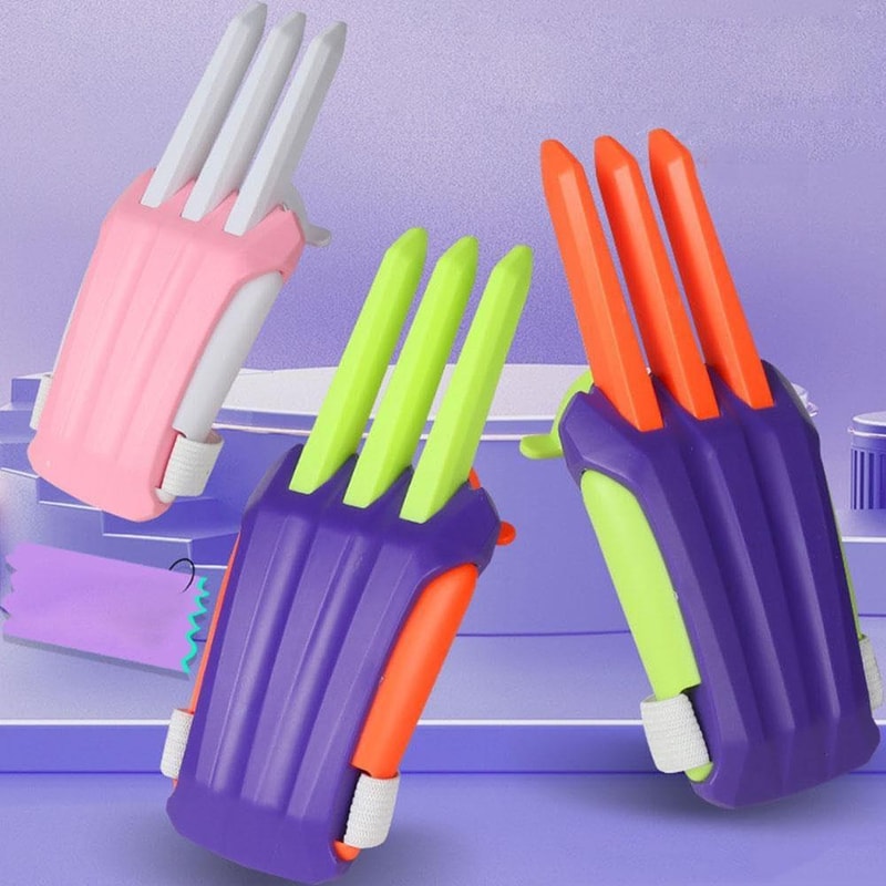 Radish Wolf Claw Retractable Catapult Stress Relief Toy for Kids Interactive Play