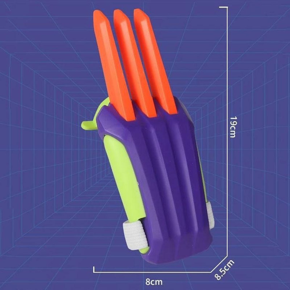 Radish Wolf Claw Retractable Catapult Stress Relief Toy for Kids Interactive Play