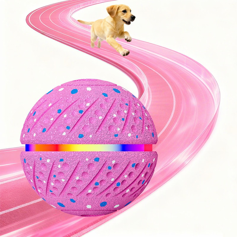 Smart Automatic Pet Toy Ball with LED Interactive Dog Training Ball for Boredom Relief