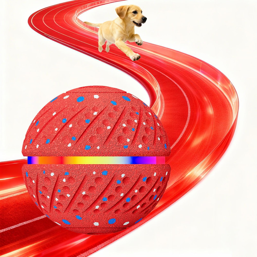 Smart Automatic Pet Toy Ball with LED Interactive Dog Training Ball for Boredom Relief