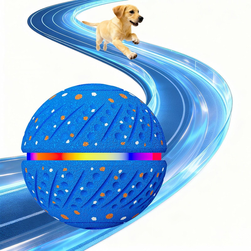 Smart Automatic Pet Toy Ball with LED Interactive Dog Training Ball for Boredom Relief
