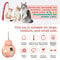 Tumbler Balance Beetle Cat Toy with Treat Dispenser & Teaser Stick Interactive Cat Toy