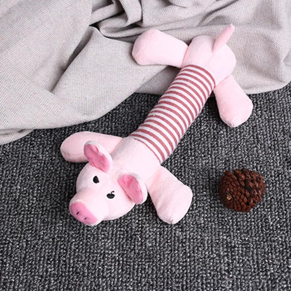 Cute Elephant Squeaky Plush Dog Toy Durable Chew Toy
