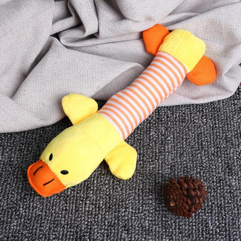 Cute Elephant Squeaky Plush Dog Toy Durable Chew Toy