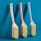 Long Handle Soft Bristle Shoe Cleaning Brush with Hook Ergonomic Multi-Use Household Scrub Brush