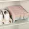 Space-Saving Shoe Organizer Rack with Double Layer Tray Stackable Shoe Storage (Pink)