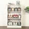 Space-Saving Shoe Organizer Rack with Double Layer Tray Stackable Shoe Storage (Pink)