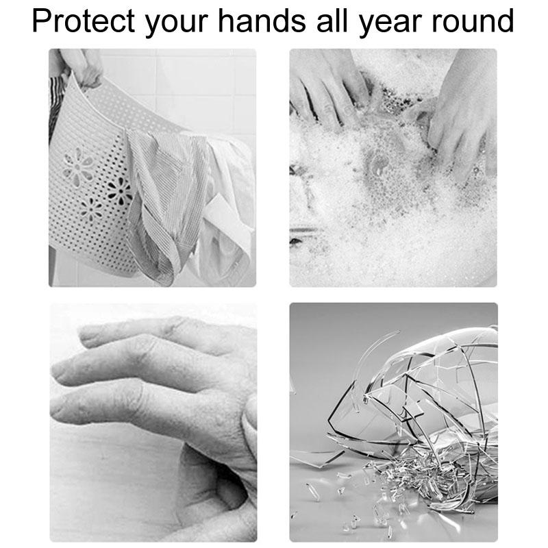 Reusable Silicone Dishwashing Gloves, Waterproof Kitchen Cleaning Gloves for Men & Women