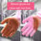 Reusable Silicone Dishwashing Gloves, Waterproof Kitchen Cleaning Gloves for Men & Women