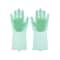 Reusable Silicone Dishwashing Gloves, Waterproof Kitchen Cleaning Gloves for Men & Women