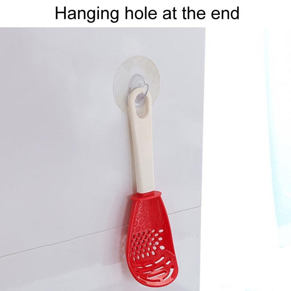Multifunctional Mashing Spoon Kitchen Ladle & Stir Fry Spatula Food Grinding Tool