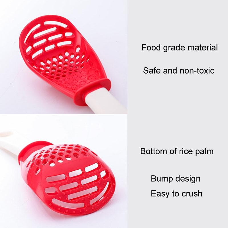 Multifunctional Mashing Spoon Kitchen Ladle & Stir Fry Spatula Food Grinding Tool