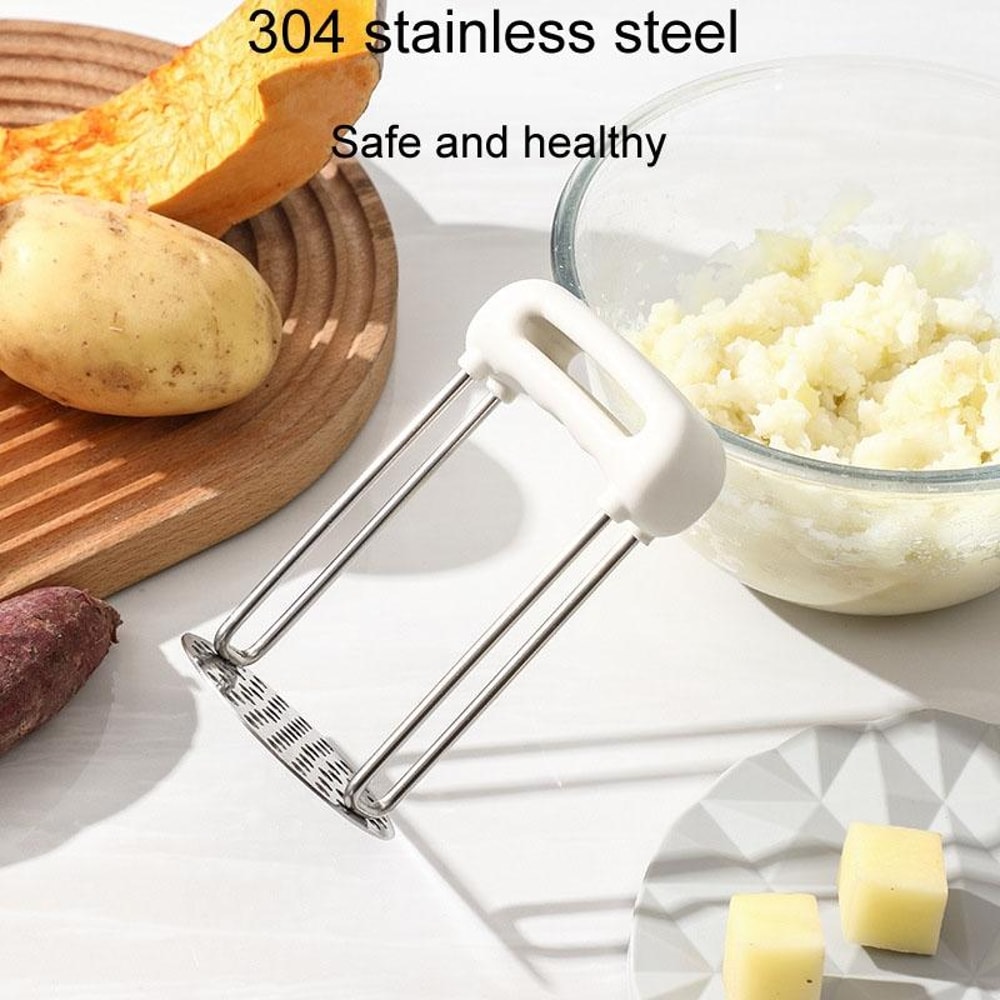 Stainless Steel Potato Masher PP Handle Vegetable and Potato Press Tool