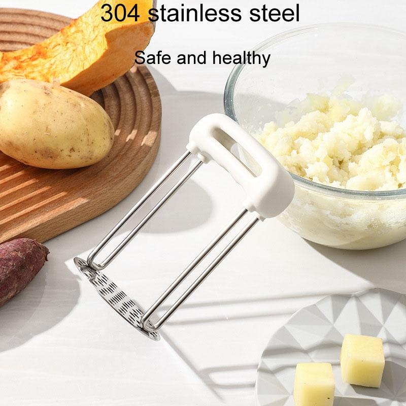 Stainless Steel Potato Masher PP Handle Vegetable and Potato Press Tool