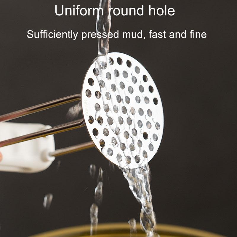 Stainless Steel Potato Masher PP Handle Vegetable and Potato Press Tool