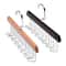 Wooden Sling Hanger Tie Organizer & Scarf Storage Rack Space Saving Wardrobe Drying Hanger