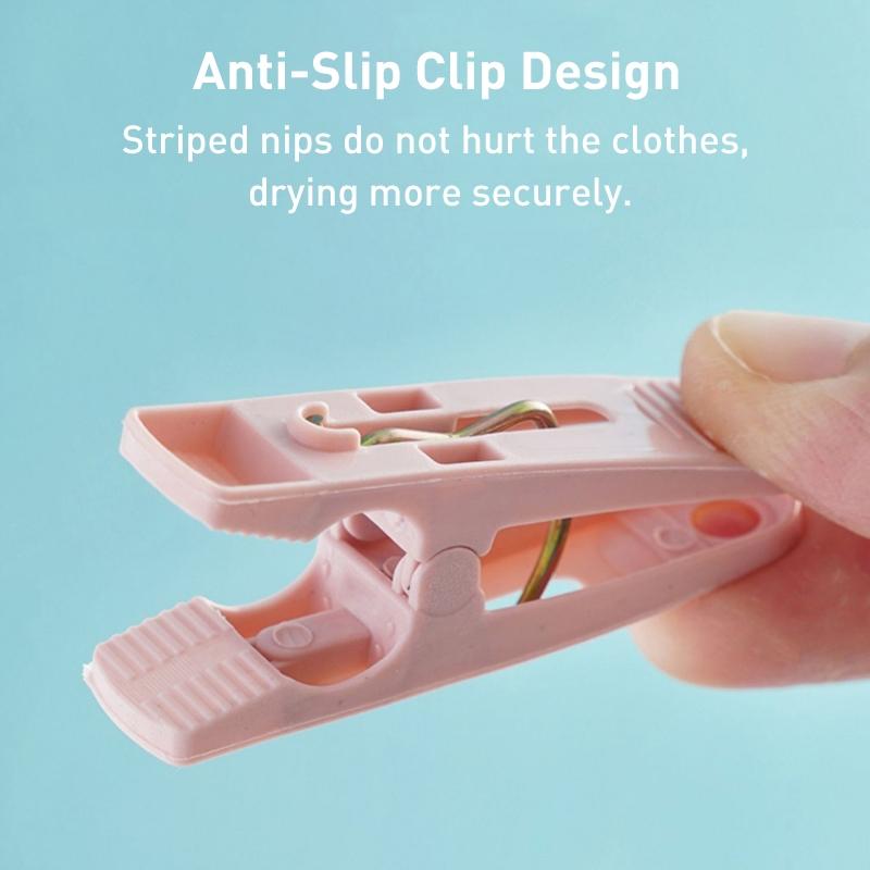 Sock Clips Laundry Clips Plastic Clothespins Basket Organizer for Home and Travel