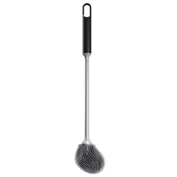long handle silicone toilet brush black tpr bathroom cleaner