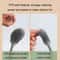 Long Handle Silicone Toilet Brush Black TPR Bathroom Cleaner 2