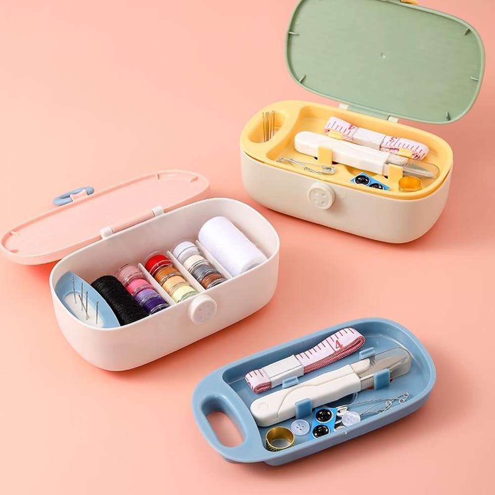 Multifunctional Needle And Thread Storage Box Set Portable Sewing Kit Organizer 1