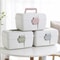 Double Layer Portable Medicine Box with Sealed Divided Storage & Childproof Safety Buckle